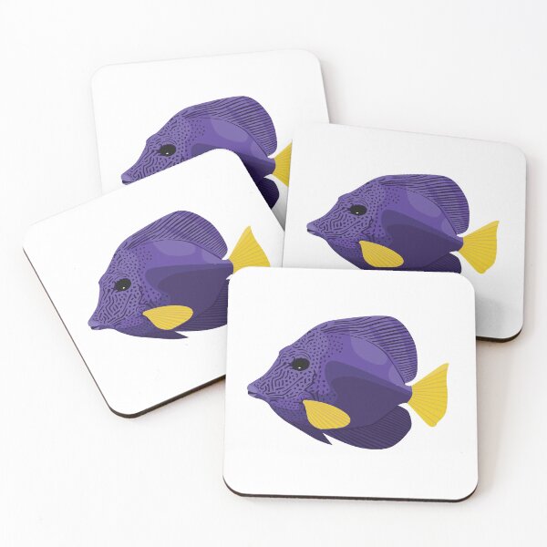 Item preview, Purple Tang fish illustration designed and sold by MickeyEdwards.