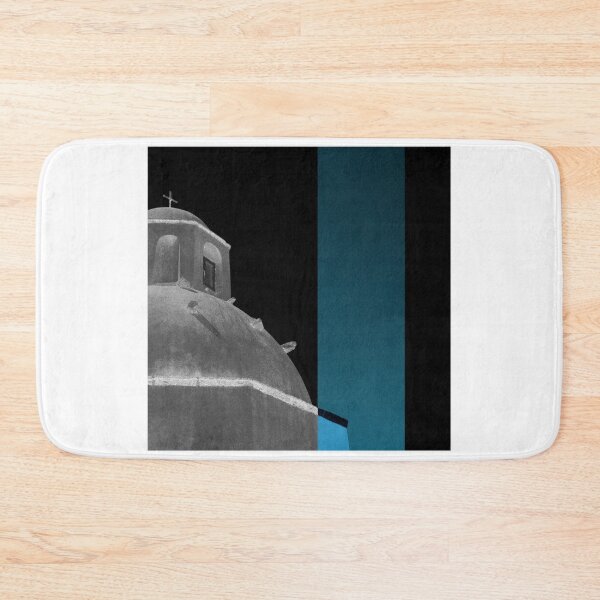Item preview, Old traditional church dome, side view, Santorini island, Aegen architecture, Greece, blue. designed and sold by Santorini Gallery.