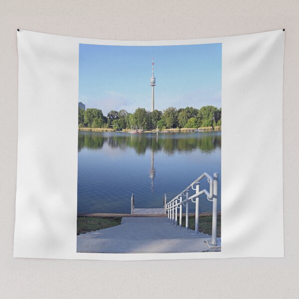 Item preview, Tv tower and Danube riverside in Vienna Austria designed and sold by goceris.