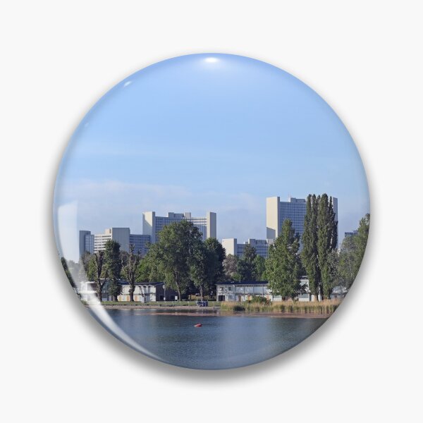 Item preview, Vienna city skyline on the Danube riverside  designed and sold by goceris.