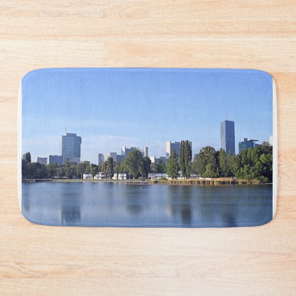 Item preview, Vienna city skyline on the Danube riverside  designed and sold by goceris.