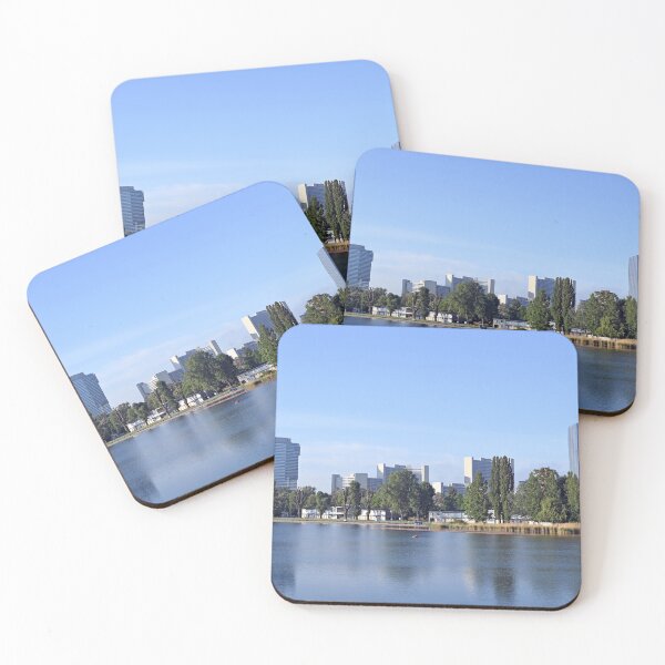 Item preview, Vienna city skyline on the Danube riverside  designed and sold by goceris.