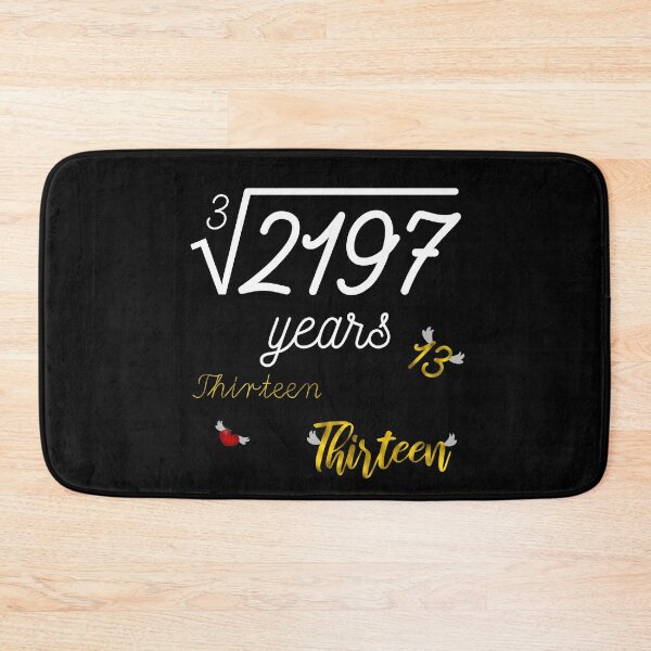Item preview, Cube Root of 2197 - Thirteen - Funny 13 Years Old 13th Birthday Gift designed and sold by r-silver.