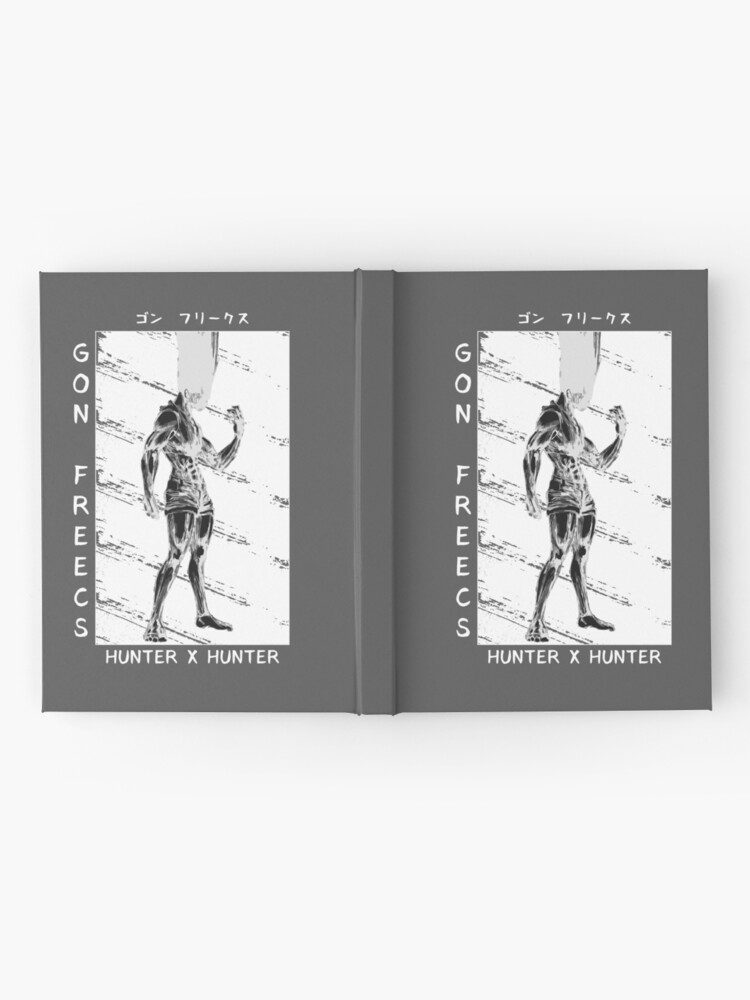 Copy Of Adult Gon Freecss Hunter X Hunter Nen Enhancer Transformation White Text Hardcover Journal By Aniprint Redbubble