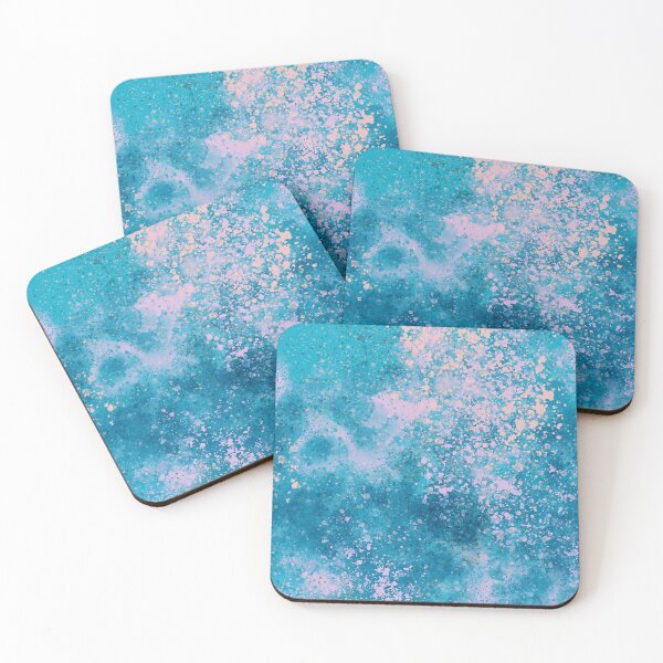 Item preview, Watercolor Vibrant Coastal Blue Abstract Illustration designed and sold by technicolorable_art.