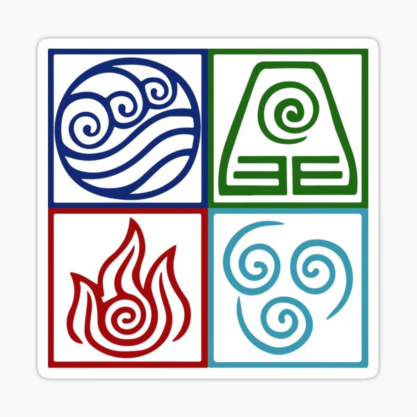 Four Elements Symbol Avatar Sticker For Sale By Daljo Redbubble