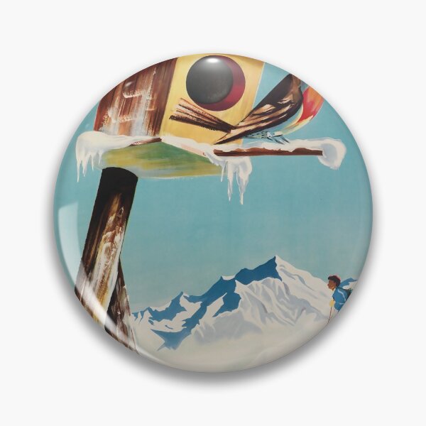 Artikelvorschau, Sports de hiver en France vintage travel poster entworfen und verkauft von stickart-marek.