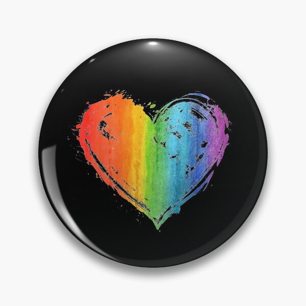 Aperçu de l'œuvre Drapeau du cœur de la fierté gaie et lesbienne LGBT créée et vendue par brightgift.