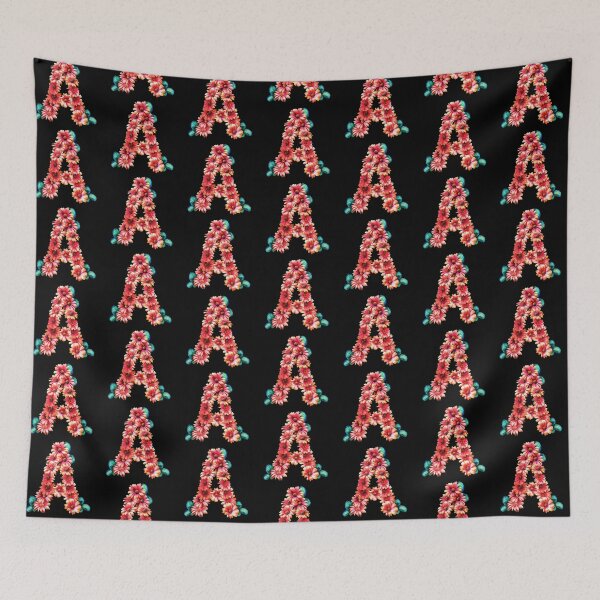 Item preview, Letter A with flowers designed and sold by Begoll Art.