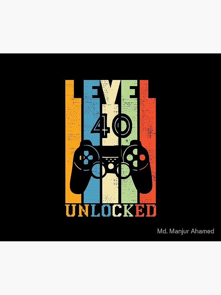 Level 40 Unlocked Gamer 40th Birthday Gift Greeting Card for Sale by  Alfalfalfa90