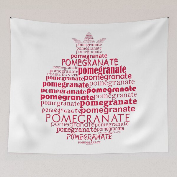 Item preview, Typographic pomegranate designed and sold by adiosmillet.