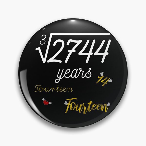 Item preview, Cube Root of 2744 - Fourteen - Funny Math 14 Years Old 14th Birthday Gift designed and sold by r-silver.