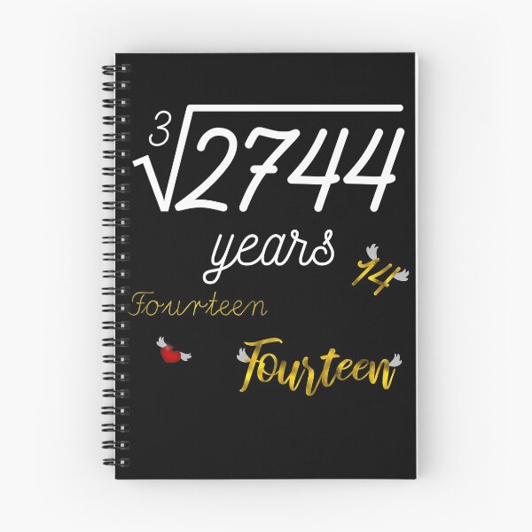 Item preview, Cube Root of 2744 - Fourteen - Funny Math 14 Years Old 14th Birthday Gift designed and sold by r-silver.