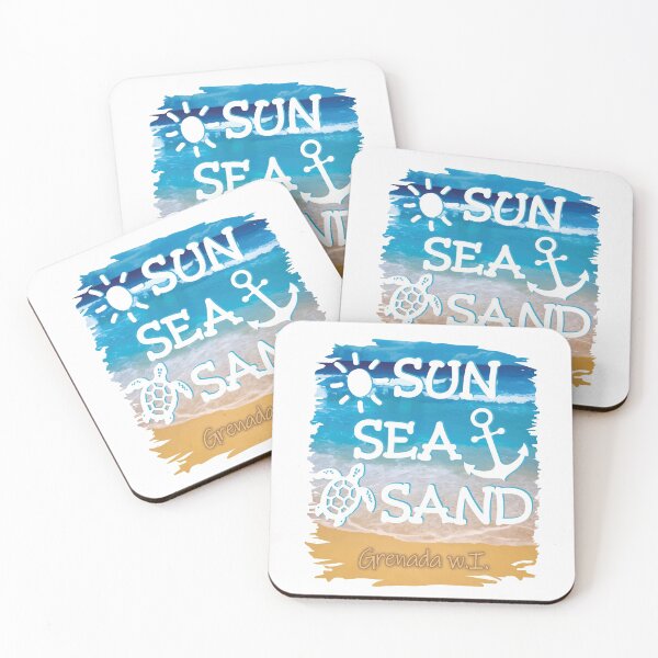 Item preview, Grenada Sun Sea Sand Beach Scene designed and sold by IdentiTee Studios.