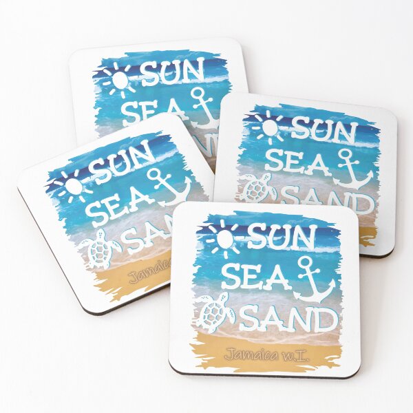 Item preview, Jamaica Sun Sea Sand Beach Scene designed and sold by IdentiTee Studios.
