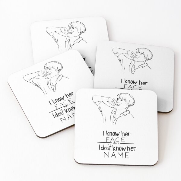 Item preview, BTS JK quote: "I know her face but I don't know her name" designed and sold by armylanding.