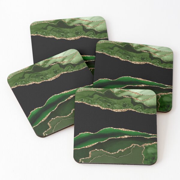 Item preview, Green & Gold Agate Texture 11 designed and sold by Bridax.