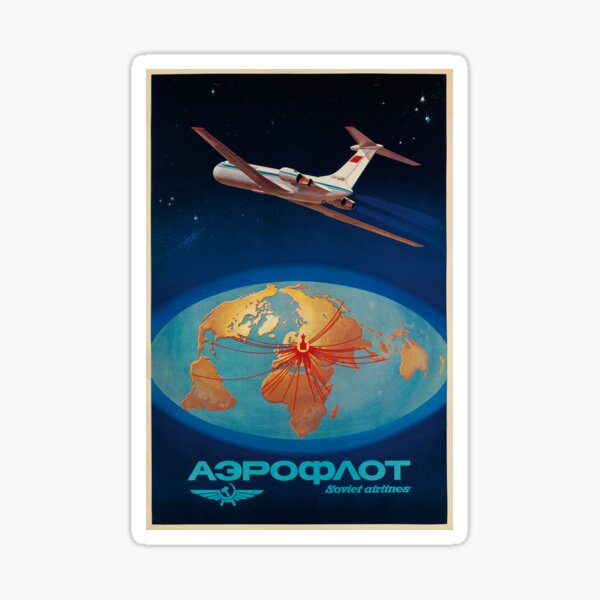 Artikel-Vorschau von Aeroflot vintage travel poster, designt und verkauft von stickart-marek.