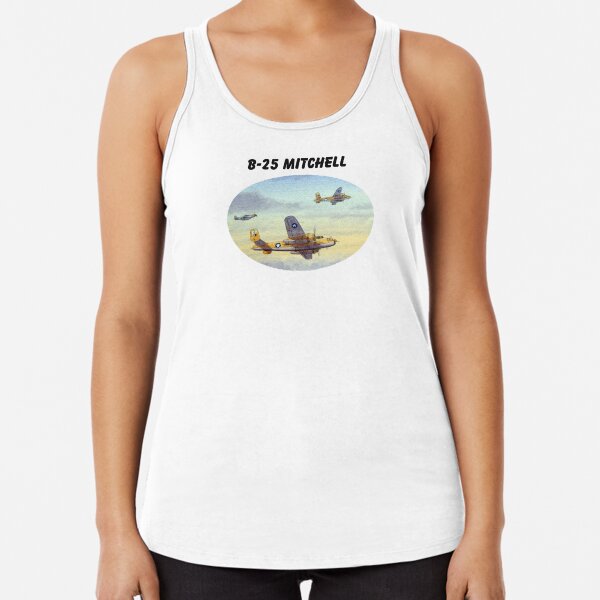 B-25 Mitchell Aircraft Racerback Tank Top