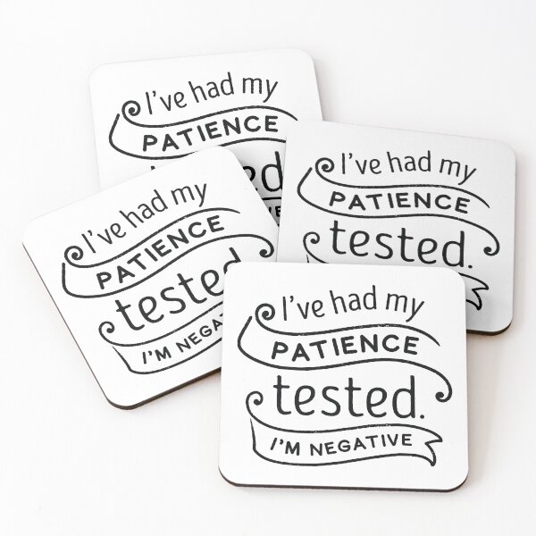 Item preview, Patience Tested designed and sold by LuckyFoxDesigns.