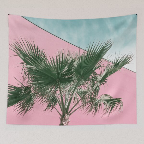 Item preview, Palm Tree in Millennial Pink and Mint Green designed and sold by Georgia Mizuleva.
