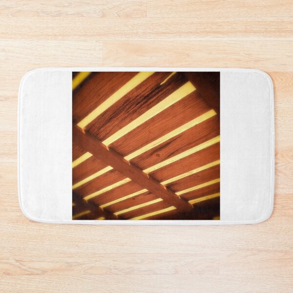 Item preview, Wooden sunshade shelter, traditional old house, small village, Santorini, Greece. Orange. designed and sold by Santorini Gallery.