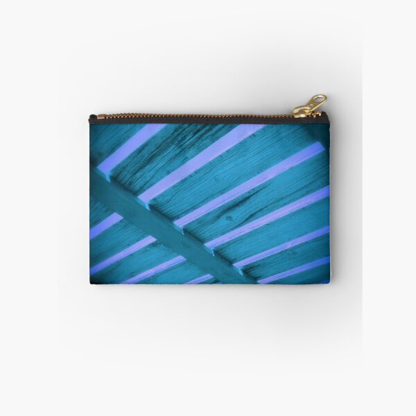 Item preview, Wooden sunshade shelter, traditional old house, small village, Santorini, Greece. Blue. designed and sold by Santorini Gallery.