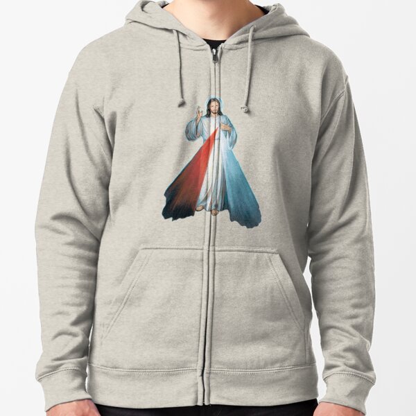 La miséricorde divine Veste zippée à capuche