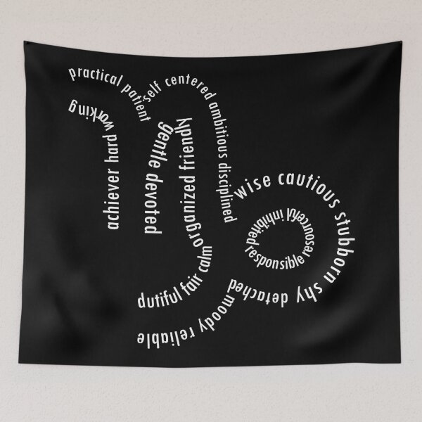 Item preview, Capricorn typography designed and sold by adiosmillet.