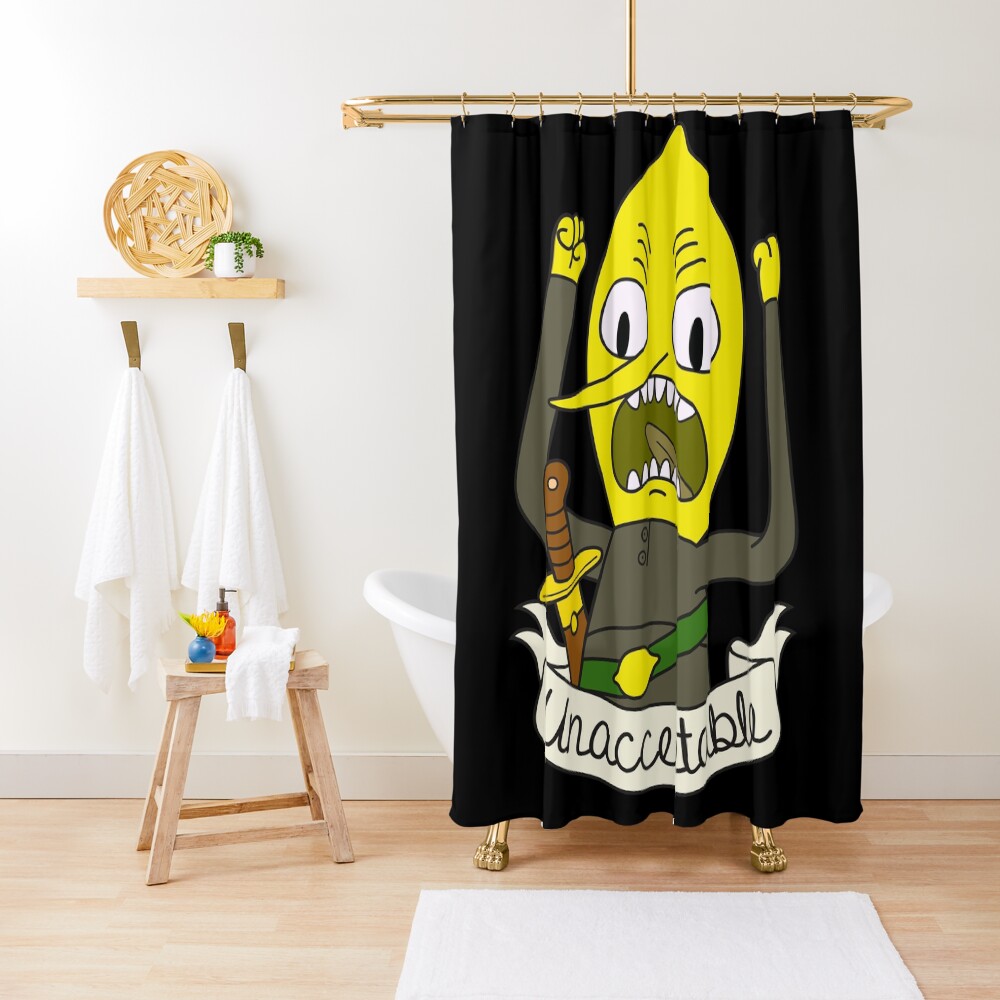 Lemongrab Shower Curtain