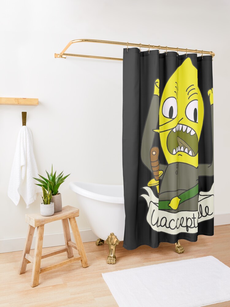 Alternate view of Lemongrab Shower Curtain