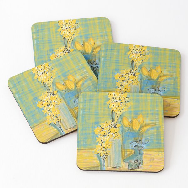 Item preview, African bird and narcissi designed and sold by Visuddhi.