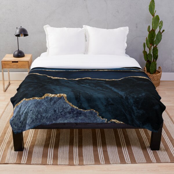 Item preview, Navy & Gold Agate Texture 02 designed and sold by Bridax.