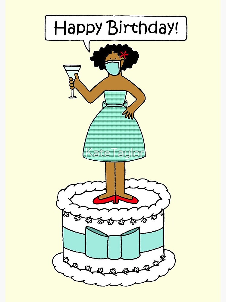African American Happy Birthday Greeting Cards.