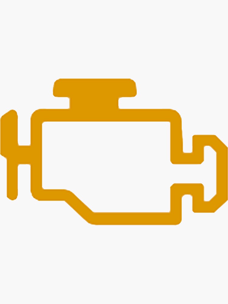 "engine management light" Sticker for Sale by ASCW Redbubble