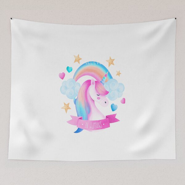 Item preview,  funny cute Unicorn happy in humans designed and sold by zaki ⭐⭐⭐⭐⭐.