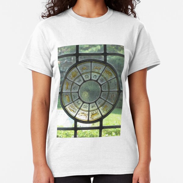 zodiac stained glass window Classic T-Shirt