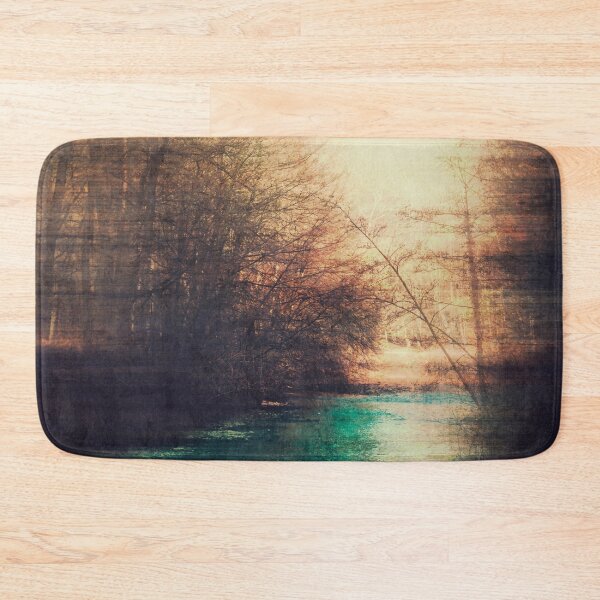Item preview, gold noise - abstract river scenery  designed and sold by Dyrk Wyst Redbubble Shop.