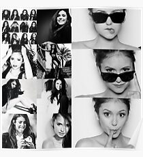 Nina Dobrev in Black and White Poster