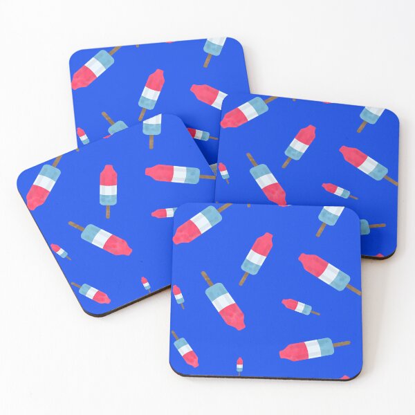 Item preview,  Popsicles -  Retro Pattern - (cobalt blue background) designed and sold by Octavia Soldani.