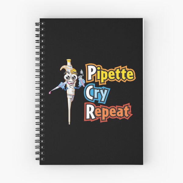 Item preview, PCR Pipette Cry Repeat with Happy Cartoon Character - Funny Science designed and sold by Zit-Zat-Zot.