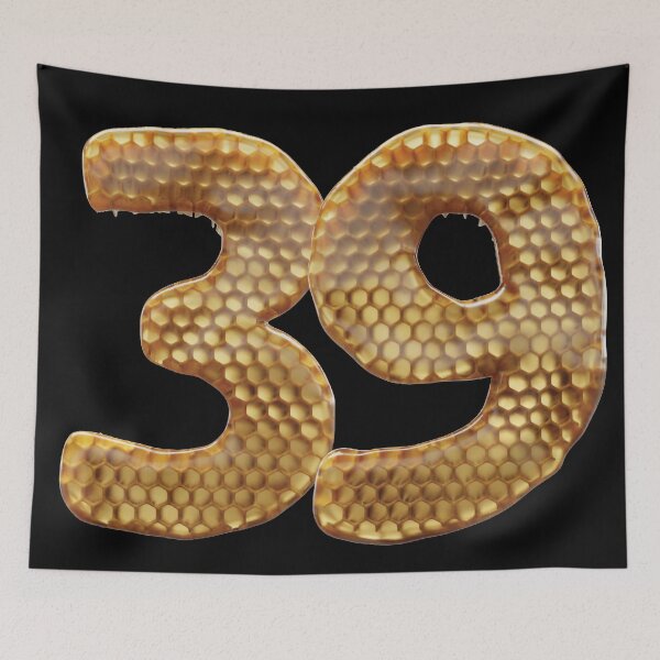 Item preview, 39 Number 3d Honey Numbers Font designed and sold by HelloFromAja.