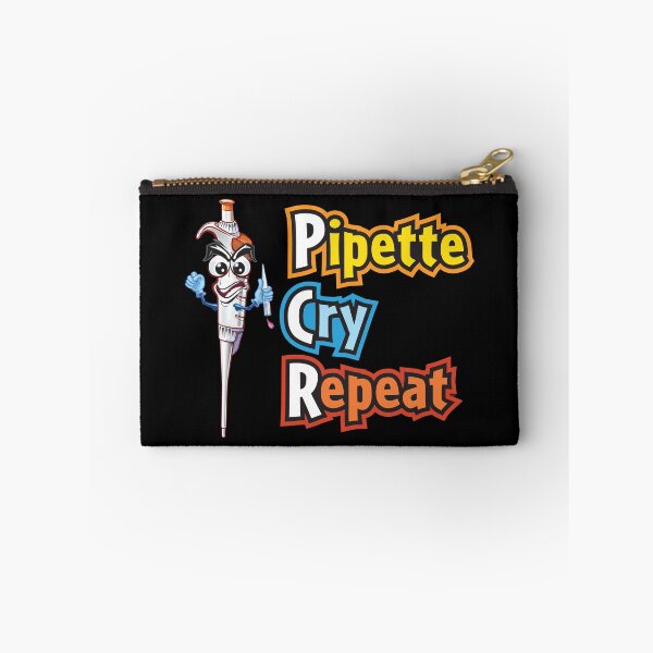 Item preview, PCR Pipette Cry Repeat with Angry Frustrated Character - Funny Science designed and sold by Zit-Zat-Zot.