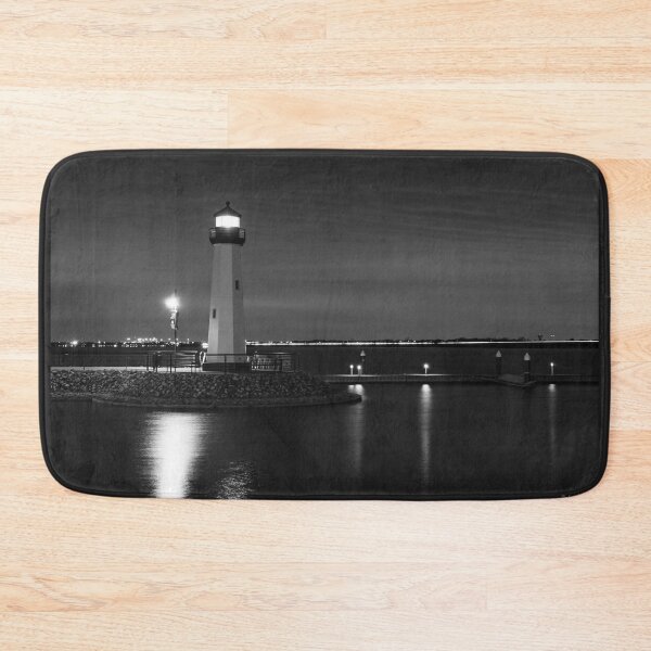 Item preview, Texas Harbor Lighthouse Grayscale designed and sold by mljdwhite.