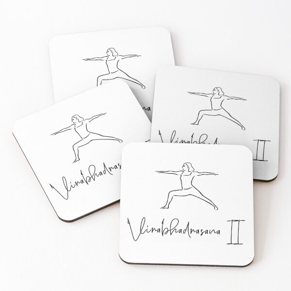 Item preview, Virabhadrasana II yoga position designed and sold by Statim.