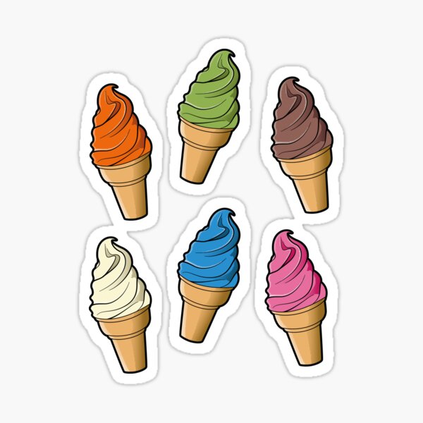 Item preview, Colorful Ice Cream Sticker Pack designed and sold by undeadorange.