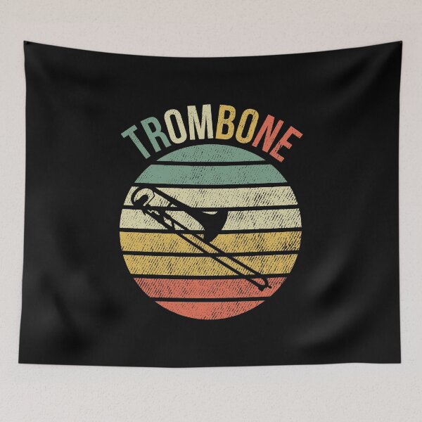 Item preview, Retro Vintage Trombone Marching Band Trombonist Gift designed and sold by haselshirt.