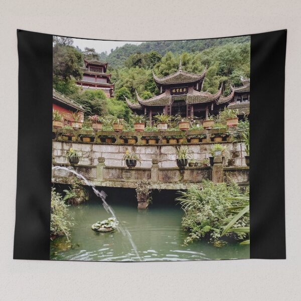Item preview, Buddhist temple in China. designed and sold by lynchhorizon.