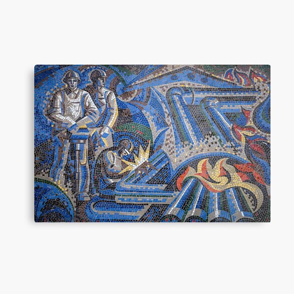Soviet Mosaic from Chisinau, Moldova #2 Metal Print