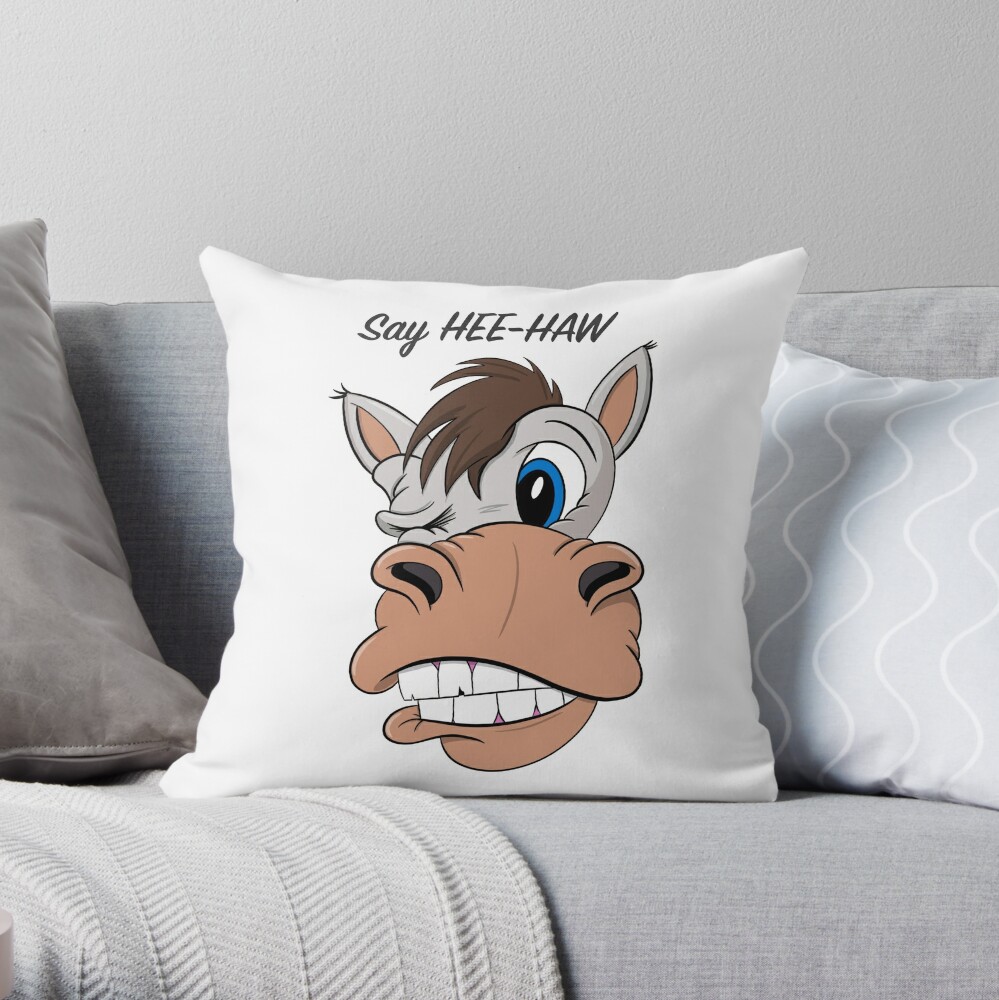 donkey plush pillow